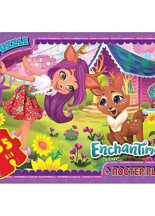 Дитячий пазл класичний "enchantimals" ea211 постер 35 елементів