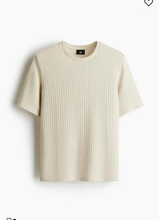Фірмова в’язана футболка в рубчик h&m 
розмір  xl