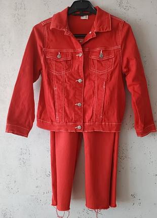 Детская джинсовая куртка zara 9