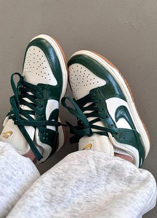 😍 женские кроссовки nike sb dunk "green ostrich” (2)