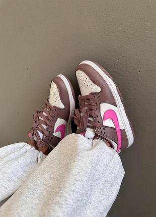 😍 жіночі кросівки nike sb dunk | smokey mauve/playful pink premium (3)