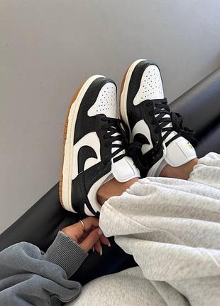 😍 женские кроссовки nike sb dunk | black croc premium 🐊 (3)