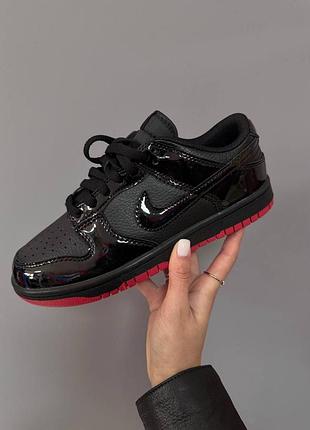 😍 женские кроссовки nike sb dunk | «black / red lacquer» premium (1)
