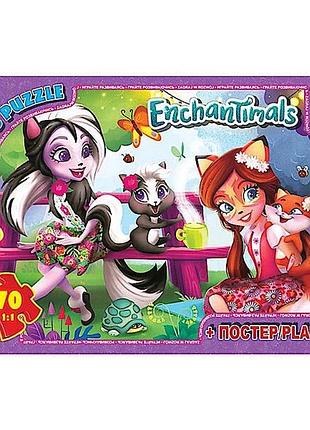 Дитячий пазл "enchantimals" ea214 плакат 70 елементів
