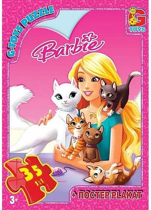 Дитячий пазл "barbie" ba016 постер 35 елементів