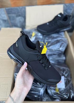 Чоловічі термо кросівки nike presto чорно-білі