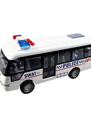 Дитячий інерційний автобус ym-9906f(white) 19х6,5х8 см