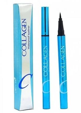 Водостойкая подводка-фломастер для глаз collagen waterproof eyeliner