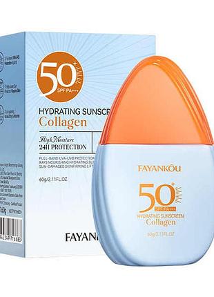 Солнцезащитный крем fayankōu spf 50 с коллагеном, 60g