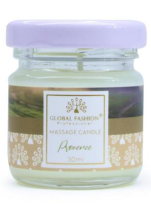 Масажна свічка global fashion 30ml, provence