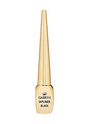 Водостойкая подводка для глаз gabrini gold dipliner black, 7ml