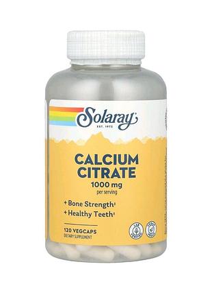 Цитрат кальцію 120 капсул solaray calcium citrate 250 mg здоров'я кісток м'язів зубів серця остеопороз