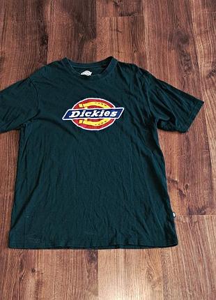 Чоловіча унікальна футболка dickies з великим лого оригінал