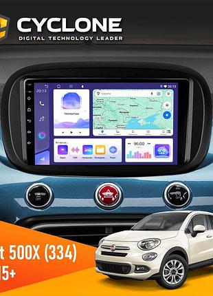 Штатна магнітола fiat 500x (334) 2015 cyclone c9-011 4x64, dsp