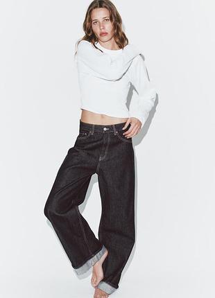 Джинси baggy fold up zara 40, 42 розміри l, xl