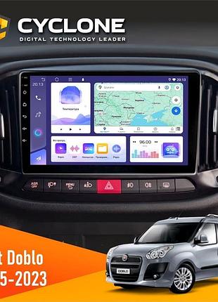 Штатна магнітола fiat doblo 2015-2023 cyclone c9-011 4x64, dsp