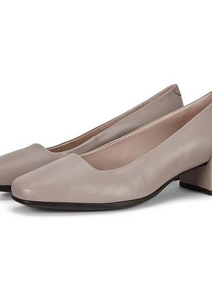 Женские кожаные туфли ecco shape 35 squared, 37, 38 размеры