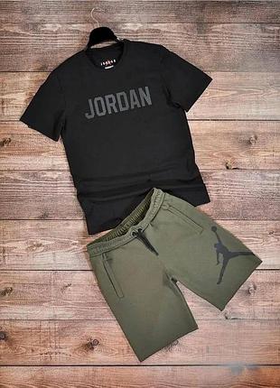 Літній комплект спортивний костюм чоловічий футболка і шорти jordan   знижка ❌❌❌ ціна всього 1499 грн розміри xs-xxl бавовна