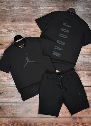 Літній комплект спортивний костюм чоловічий футболка і шорти jordan   знижка ❌❌❌ ціна всього 1499 грн розміри xs-xxl бавовна
