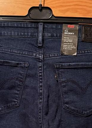 Оригінальні джинси levi's 711 skinny, w28/l30