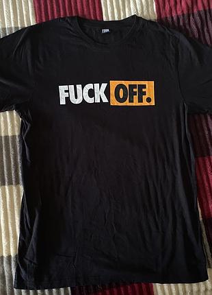 Vetements type black tees“fuck off” opium viperr erd grunge punk balenciaga