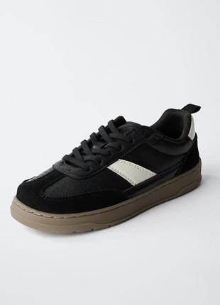 Шкіряні гнучкі мʼякі кеди кросівки zara 38