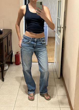 Джинси pull&bear low rise, 36