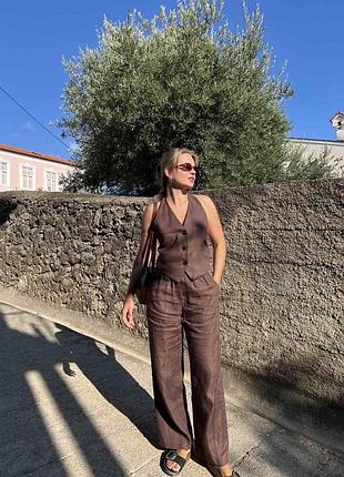 Костюм zara з льону
