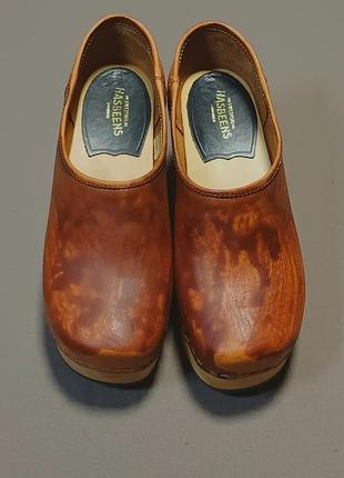 Шведские сабо с закрытым задником swedish hasbeens. size 35