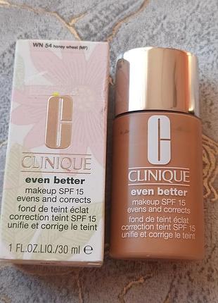 Тональный крем clinique even better wn 54 honey wheat, 30 мл