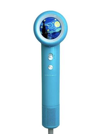 Фен для волос grunhelm ghd-280bl с ионизацией 1600 вт голубой