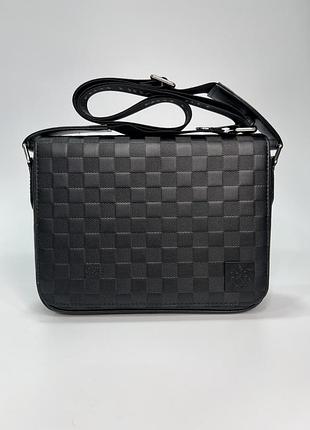 Мужская сумка мессенджер district pm damier infini 2