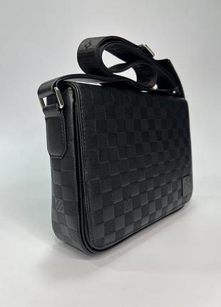 Мужская сумка мессенджер district pm damier infini 3