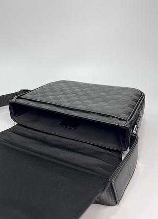 Мужская сумка мессенджер district pm damier infini 7
