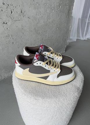 Nike air jordan 1 retro low og sp travis scott reverse mocha