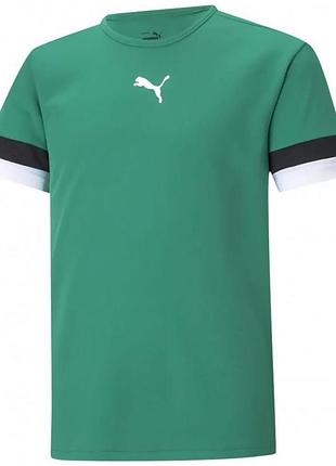 Футболка puma teamrise jersey jr зеленый дит 116 см