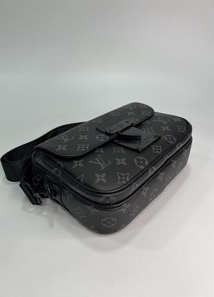 Мужская сумка мессенджер s lock monogram eclipse 5