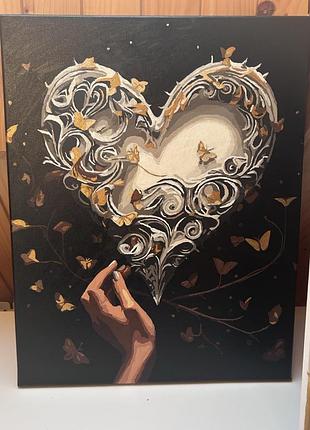 Картина «серце з метеликами» 🦋❤️