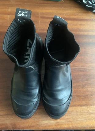 Чорні жіночі черевички zara trf 38