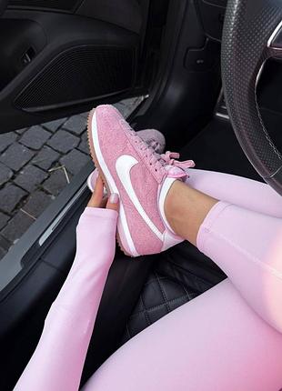 Кроссовки женские nike cortez vintage suede pink