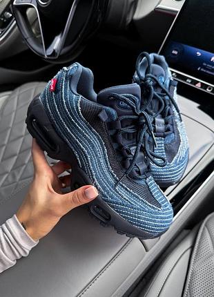 Кросівки жіночі nike air max 95 x levi’s blue