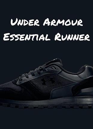Under armour essential runner all black 5