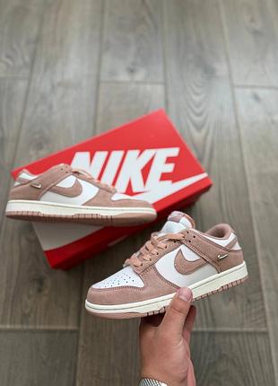 Nike dunk low suede rose