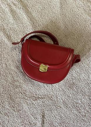 Червона структурована сумка amica bag