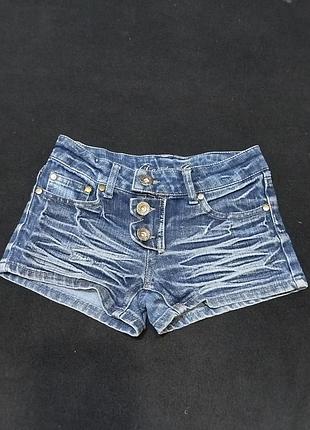 Джинсові мінішорти denim co в стилі y2k 122-128р 8017 т