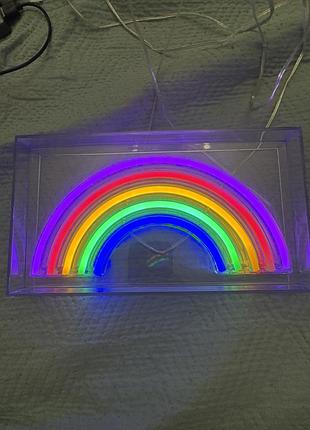 Неонова вивіска веселка 🌈 usb