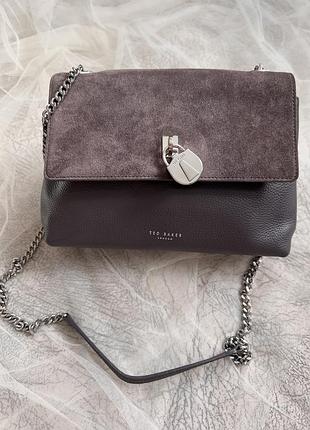 Оригінальна сумка ted baker london — шкіра + замша