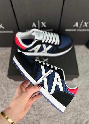 Armani exchange black white navy