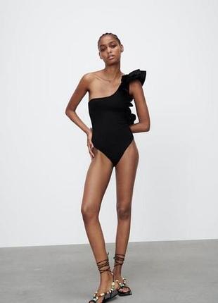 Боді з воланом zara