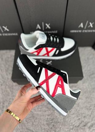 Armani exchange black white red